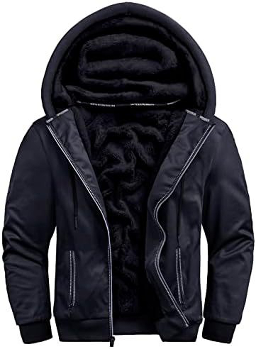 GEEK LIGHTING Hoodies for Men Heavyweight Fleece Sweatshirt - Full Zip Up Thick - Picture 41 of 62