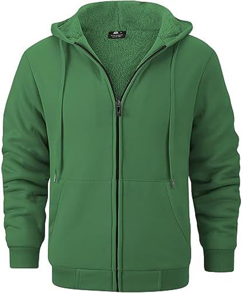 GEEK LIGHTING Hoodies for Men Heavyweight Fleece Sweatshirt - Full Zip Up Thick - Picture 45 of 62