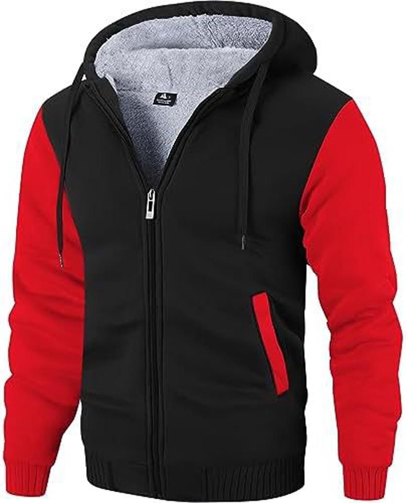 GEEK LIGHTING Hoodies for Men Heavyweight Fleece Sweatshirt - Full Zip Up Thick - Picture 46 of 62