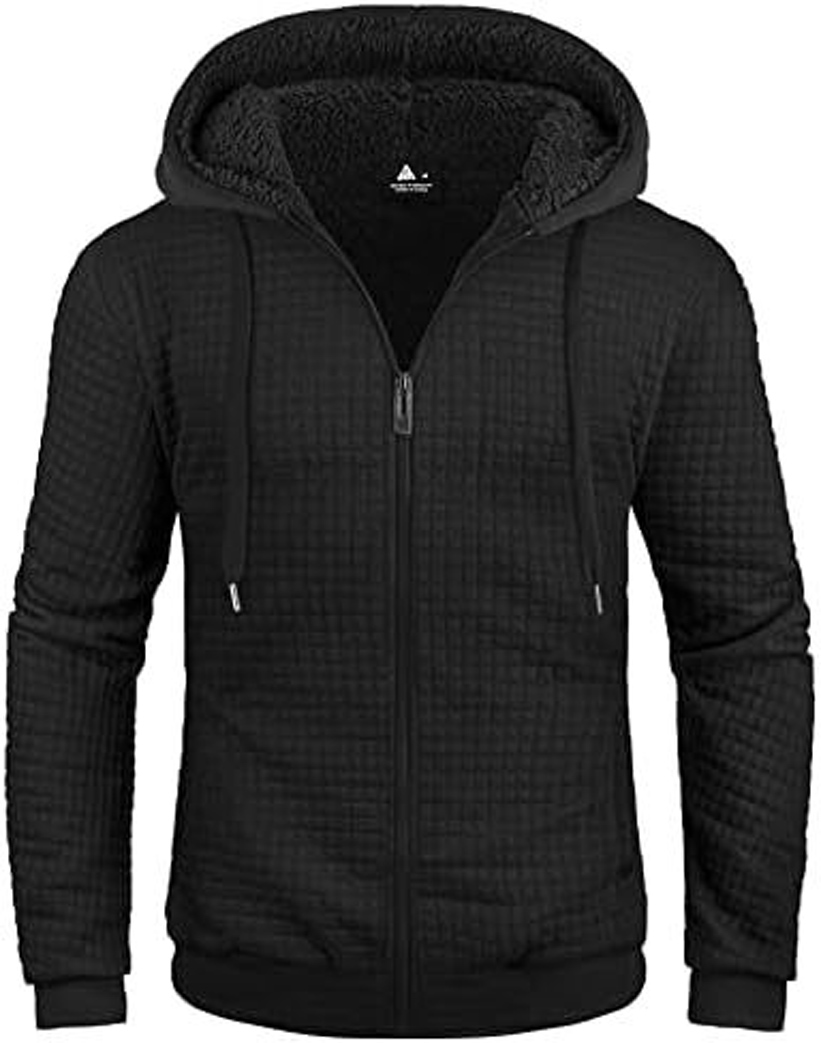 GEEK LIGHTING Hoodies for Men Heavyweight Fleece Sweatshirt - Full Zip Up Thick - Picture 50 of 62