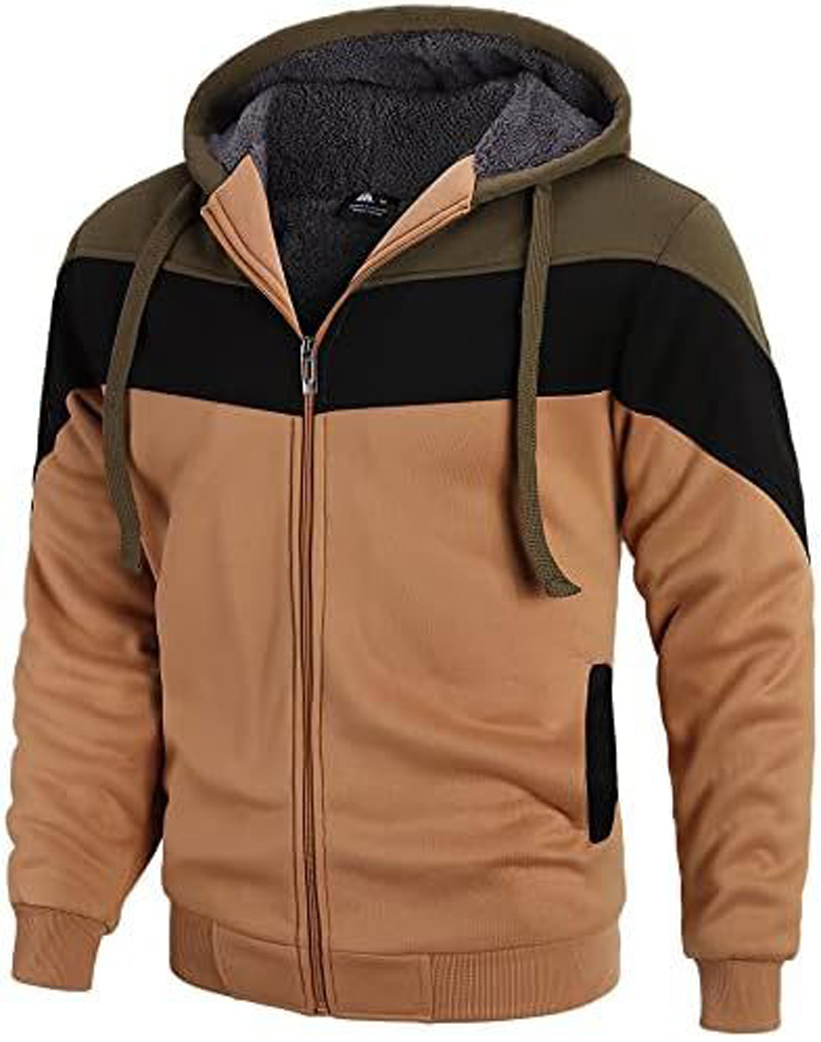 GEEK LIGHTING Hoodies for Men Heavyweight Fleece Sweatshirt - Full Zip Up Thick - Picture 52 of 62