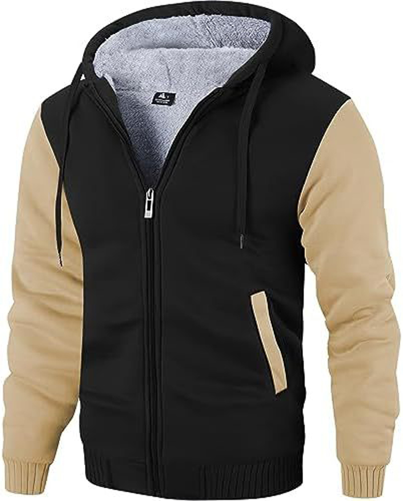 GEEK LIGHTING Hoodies for Men Heavyweight Fleece Sweatshirt - Full Zip Up Thick - Picture 53 of 62