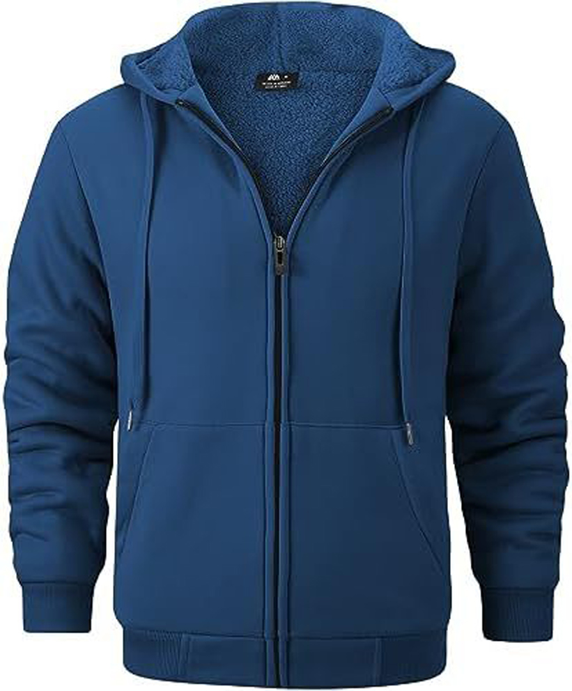 GEEK LIGHTING Hoodies for Men Heavyweight Fleece Sweatshirt - Full Zip Up Thick - Picture 56 of 62
