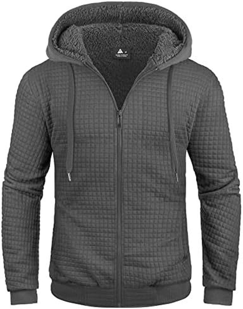 GEEK LIGHTING Hoodies for Men Heavyweight Fleece Sweatshirt - Full Zip Up Thick - Picture 60 of 62