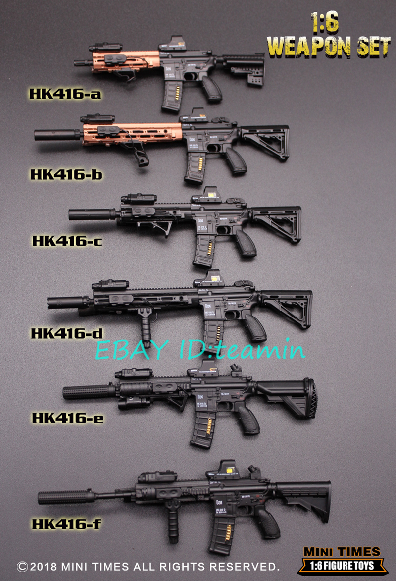 Mini Times HK416 Series Plastic Gun Rifle Weapon Model Fit 1