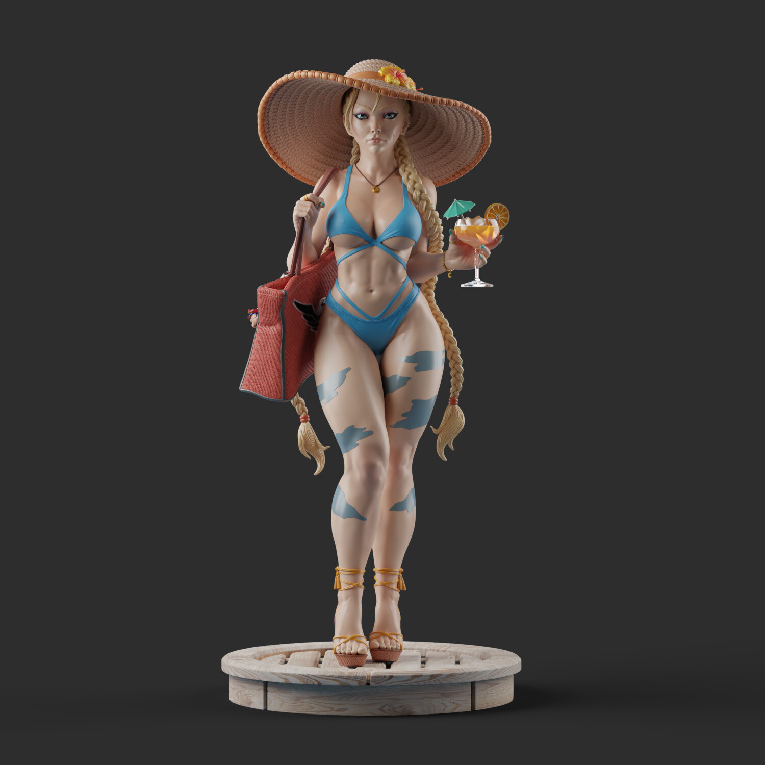 Cammy Bikini Unassembled Unpainted 3D Printing Resin Model Kits Garage Kits - Picture 23 of 24