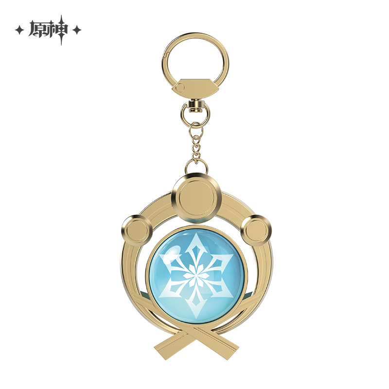 miHoYo Genshin Impact Vision Keychain Glass Zinc Alloy Keyring Official Goods - Picture 15 of 42
