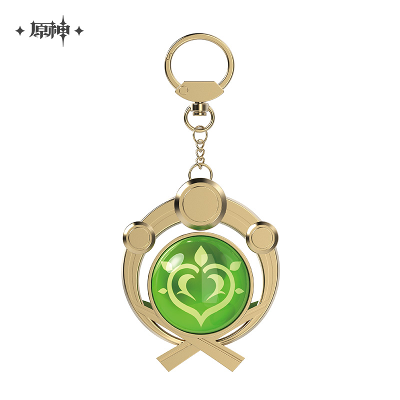 miHoYo Genshin Impact Vision Keychain Glass Zinc Alloy Keyring Official Goods - Picture 16 of 42