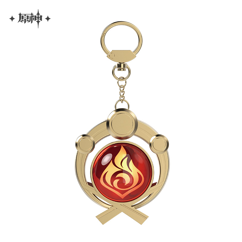 miHoYo Genshin Impact Vision Keychain Glass Zinc Alloy Keyring Official Goods - Picture 18 of 42