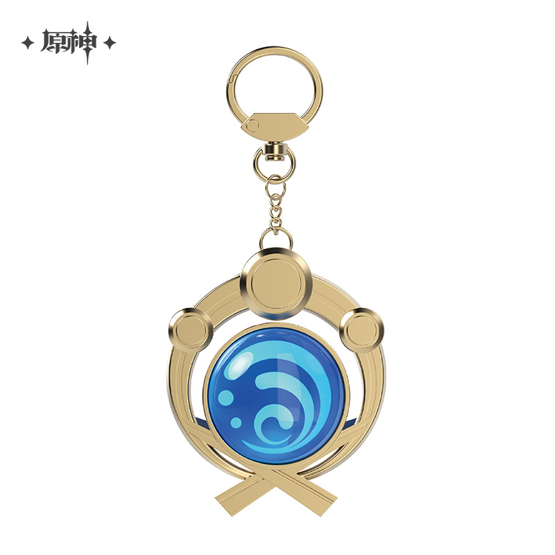 miHoYo Genshin Impact Vision Keychain Glass Zinc Alloy Keyring Official Goods - Picture 20 of 42