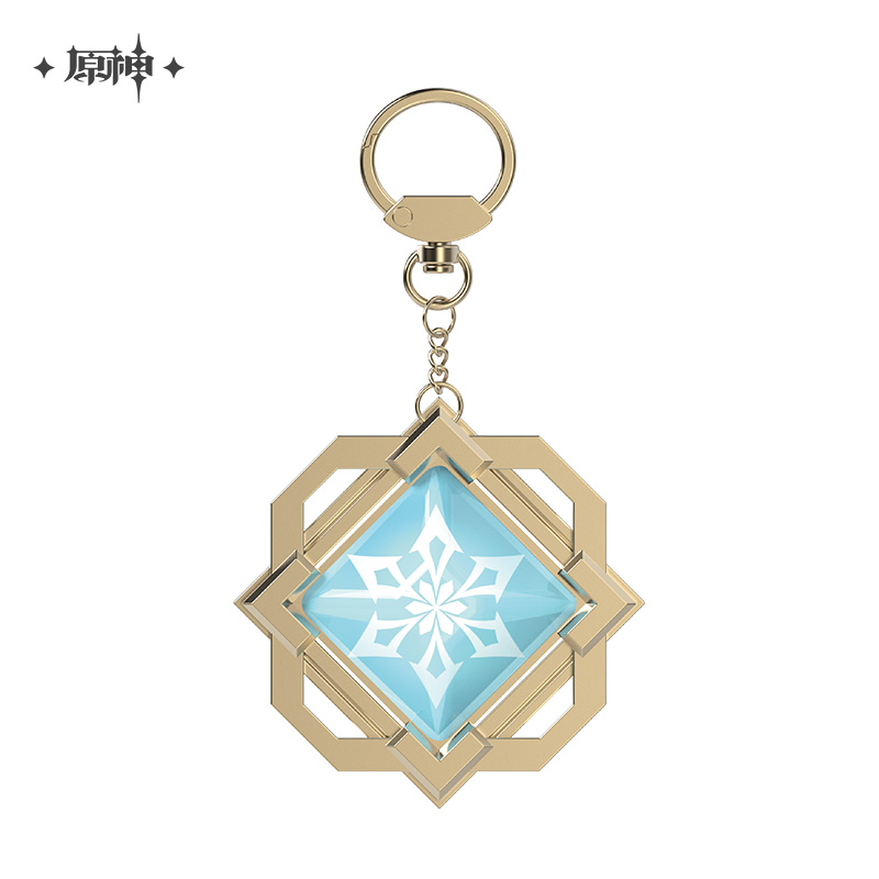 miHoYo Genshin Impact Vision Keychain Glass Zinc Alloy Keyring Official Goods - Picture 22 of 42
