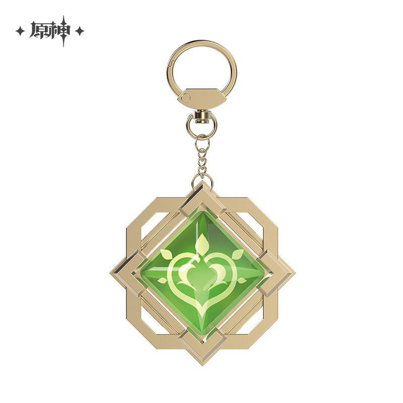 miHoYo Genshin Impact Vision Keychain Glass Zinc Alloy Keyring Official Goods - Picture 23 of 42
