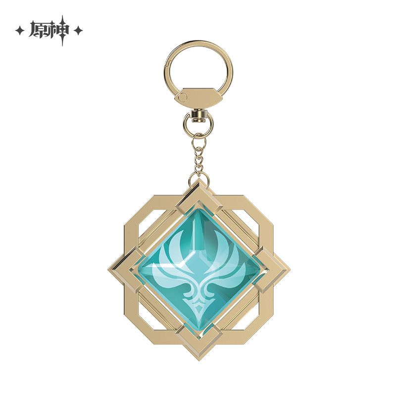 miHoYo Genshin Impact Vision Keychain Glass Zinc Alloy Keyring Official Goods - Picture 24 of 42