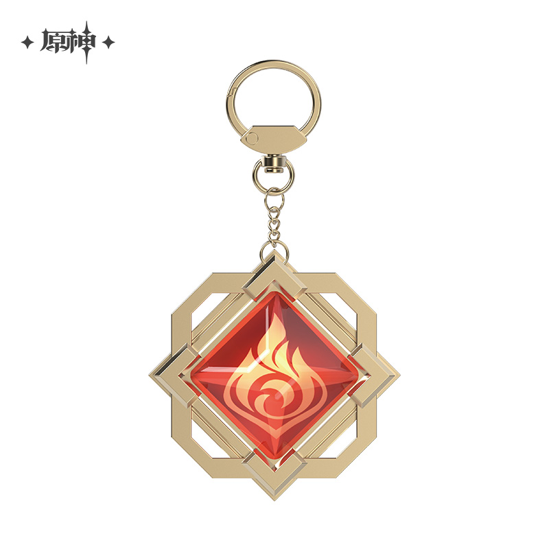 miHoYo Genshin Impact Vision Keychain Glass Zinc Alloy Keyring Official Goods - Picture 25 of 42