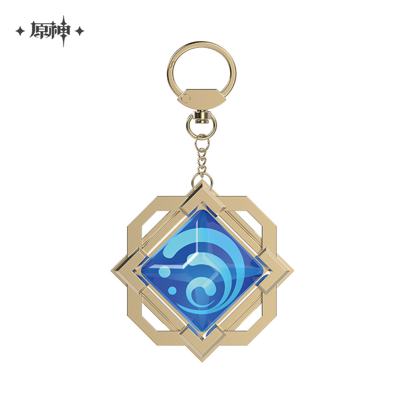 miHoYo Genshin Impact Vision Keychain Glass Zinc Alloy Keyring Official Goods - Picture 27 of 42