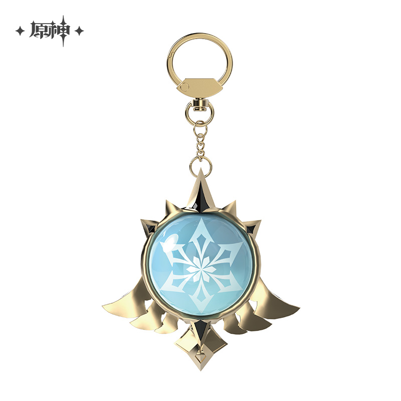 miHoYo Genshin Impact Vision Keychain Glass Zinc Alloy Keyring Official Goods - Picture 29 of 42