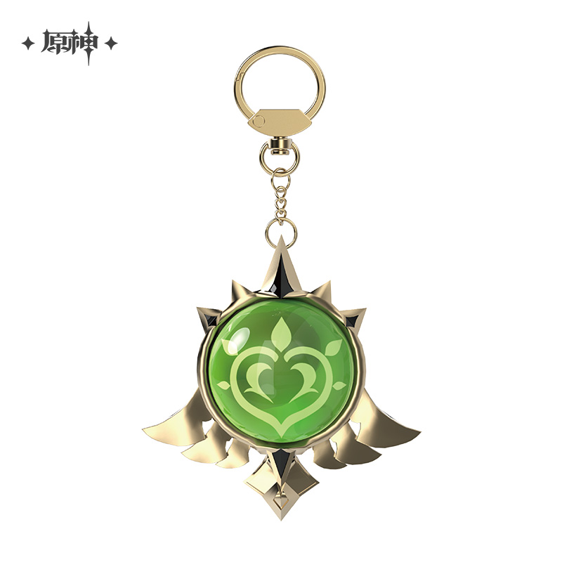 miHoYo Genshin Impact Vision Keychain Glass Zinc Alloy Keyring Official Goods - Picture 30 of 42