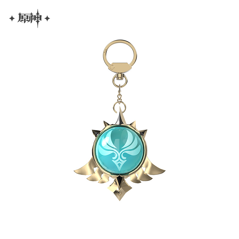 miHoYo Genshin Impact Vision Keychain Glass Zinc Alloy Keyring Official Goods - Picture 31 of 42