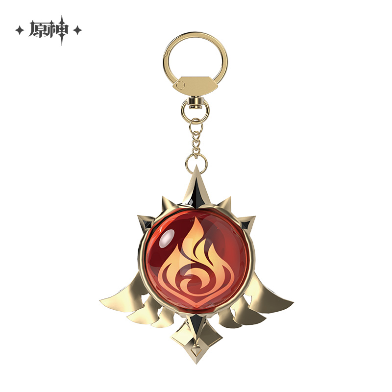 miHoYo Genshin Impact Vision Keychain Glass Zinc Alloy Keyring Official Goods - Picture 32 of 42