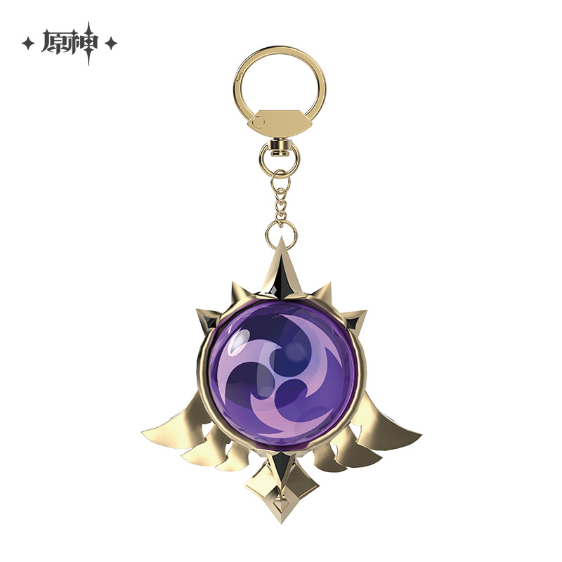 miHoYo Genshin Impact Vision Keychain Glass Zinc Alloy Keyring Official Goods - Picture 33 of 42