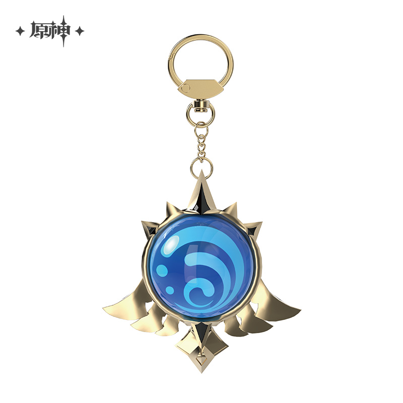 miHoYo Genshin Impact Vision Keychain Glass Zinc Alloy Keyring Official Goods - Picture 34 of 42