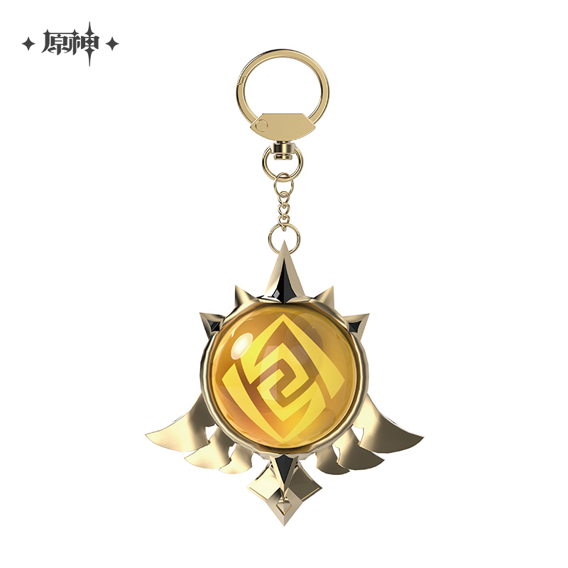 miHoYo Genshin Impact Vision Keychain Glass Zinc Alloy Keyring Official Goods - Picture 35 of 42