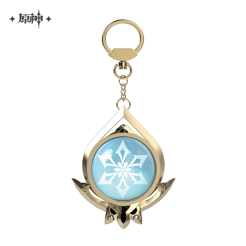 miHoYo Genshin Impact Vision Keychain Glass Zinc Alloy Keyring Official Goods - Picture 36 of 42