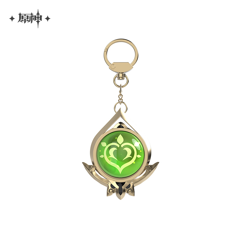 miHoYo Genshin Impact Vision Keychain Glass Zinc Alloy Keyring Official Goods - Picture 37 of 42