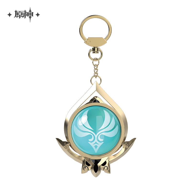 miHoYo Genshin Impact Vision Keychain Glass Zinc Alloy Keyring Official Goods - Picture 38 of 42