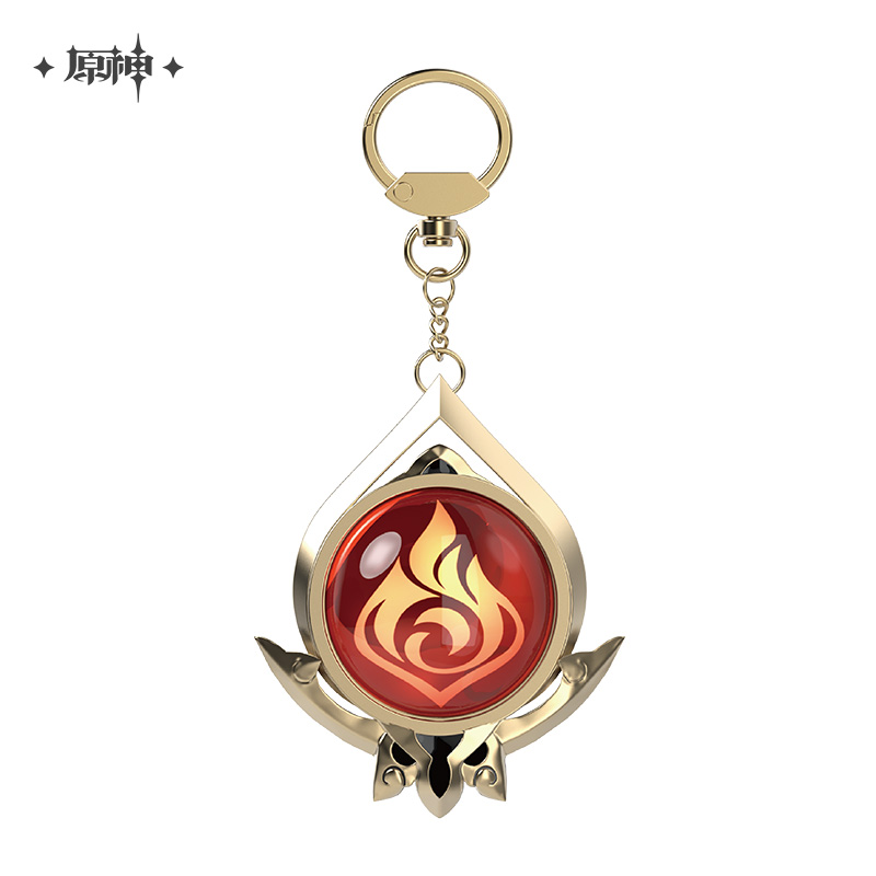 miHoYo Genshin Impact Vision Keychain Glass Zinc Alloy Keyring Official Goods - Picture 39 of 42