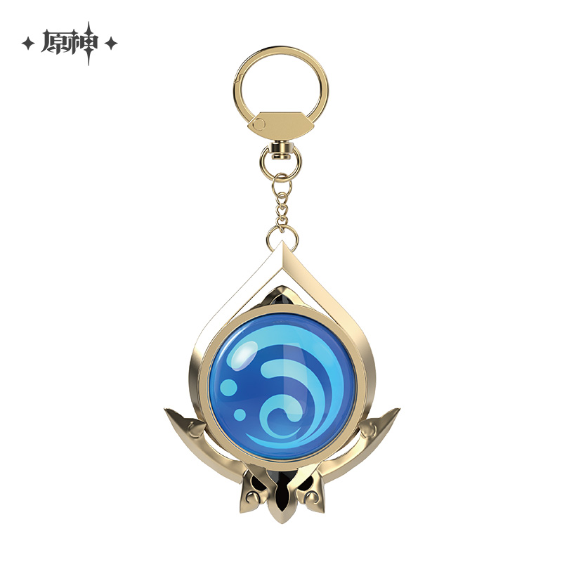miHoYo Genshin Impact Vision Keychain Glass Zinc Alloy Keyring Official Goods - Picture 41 of 42