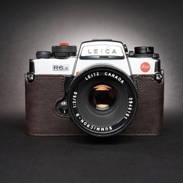 Genuine Real Leather Camera Bag Case Cover For Leica R6 R6II R6.2 R7 R5 R4 R3 - Picture 30 of 43