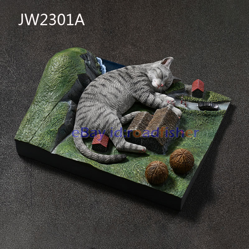 JXK 1/6 Atacando Gato Gigante Modelo Mascota Animal Escena Decoración Figura Juguete - Imagen 25 de 29