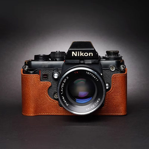 Genuine Leather Camera Bag Case Protect Cover Belt For Nikon F3 F3HP F3AF F3T - Picture 8 of 11