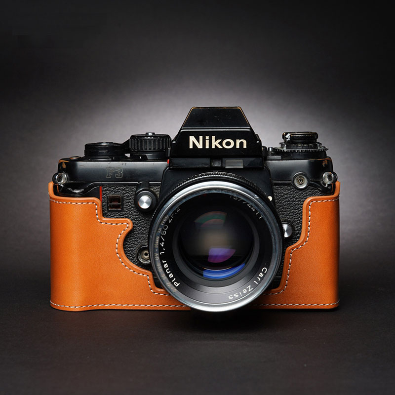 Genuine Leather Camera Bag Case Protect Cover Belt For Nikon F3 F3HP F3AF F3T - Picture 10 of 11