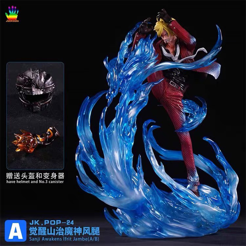 Jacksdo Studios One Piece Sanji Awakens Ifrit Jambe（A/B）Resin Model Statue