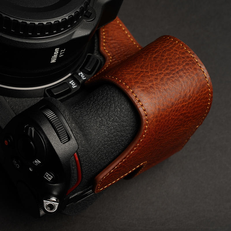 Real Leather Camera Bag Case Cover Grip Belt Strap For Nikon Z5 Z6 Z7 Z6II Z7II - Picture 22 of 24