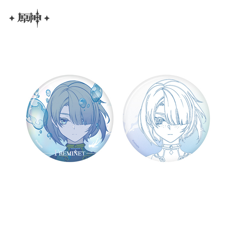 miHoYo Genshin Impact Freminet Badge Acrylic Keychain Collection Card Original - Picture 6 of 8