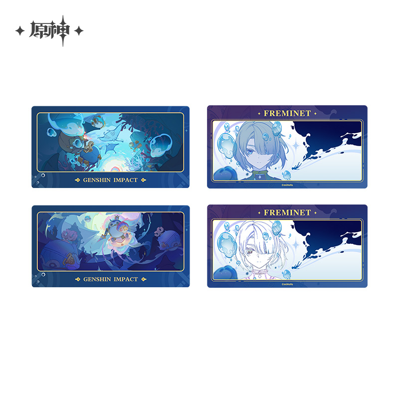 miHoYo Genshin Impact Freminet Badge Acrylic Keychain Collection Card Original - Picture 8 of 8