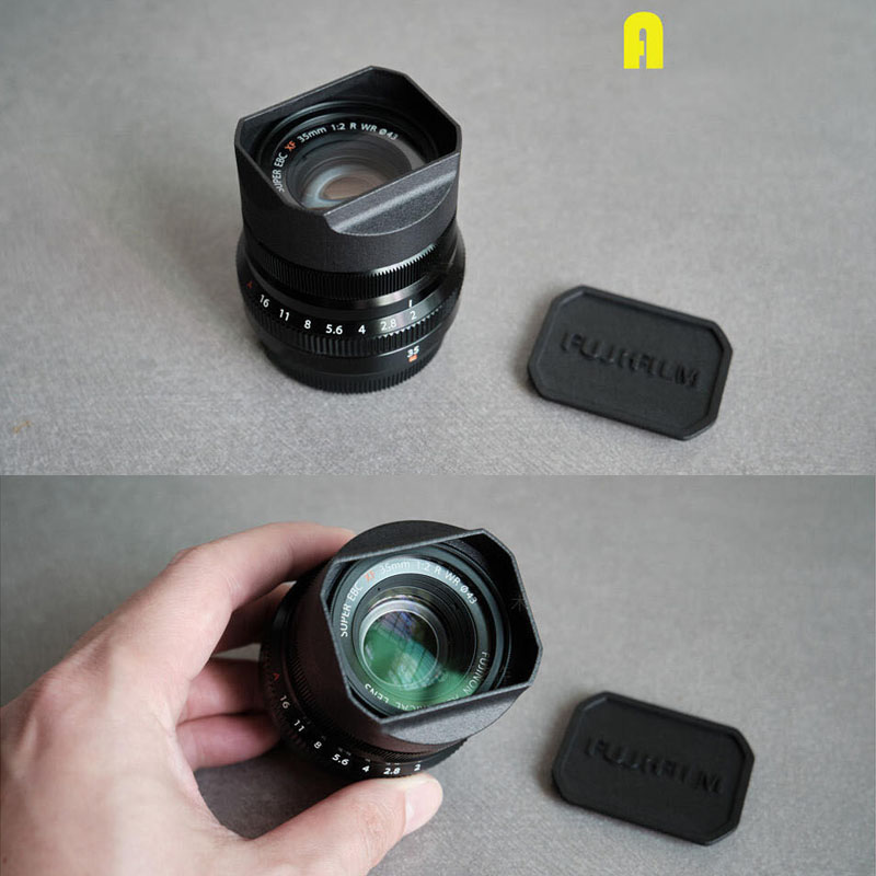 Rectangle Lens Hood Cap Cover For FUJI Fujifilm XF35mm XC35mm