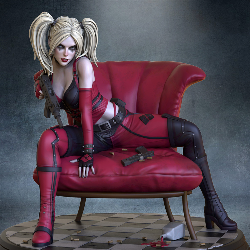 Harley Quinn3D Printing Unassembled Unpainted Resin Model Kits Garage Kits - Picture 10 of 13