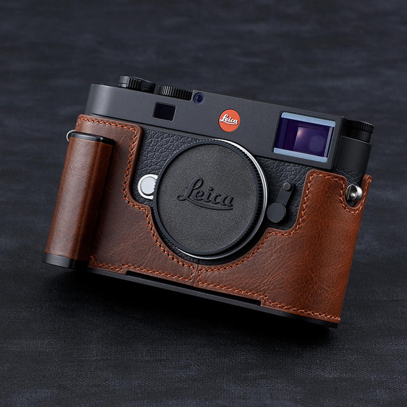 Genuine Real Leather Camera Bag Case Protect Cover Half Base for Leica M11 M11P - Picture 19 of 21