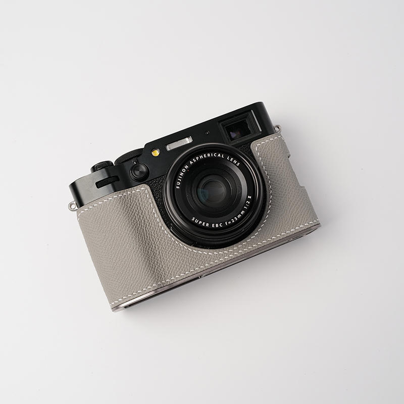 Genuine Real Leather Camera Bag Case Protect Cover Grip for Fuji X-100VI X100VI - Picture 18 of 26