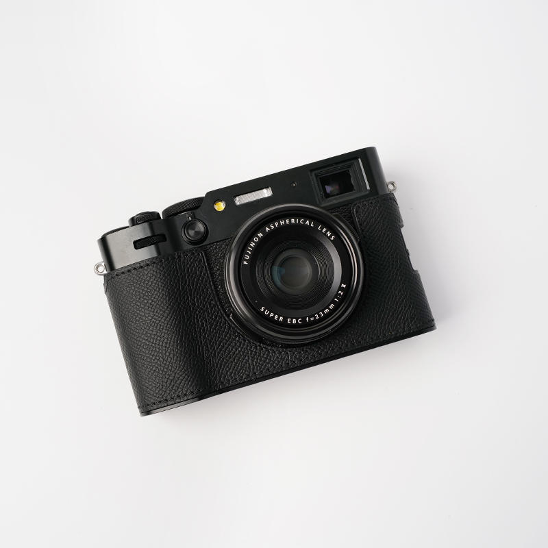 Genuine Real Leather Camera Bag Case Protect Cover Grip for Fuji X-100VI X100VI - Picture 19 of 26