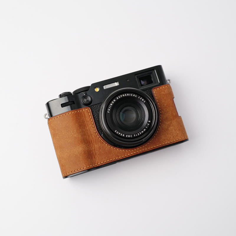 Genuine Real Leather Camera Bag Case Protect Cover Grip for Fuji X-100VI X100VI - Picture 20 of 26