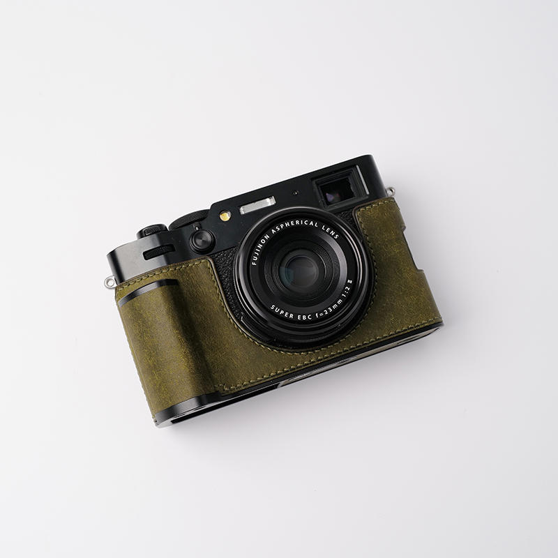Genuine Real Leather Camera Bag Case Protect Cover Grip for Fuji X-100VI X100VI - Picture 26 of 26