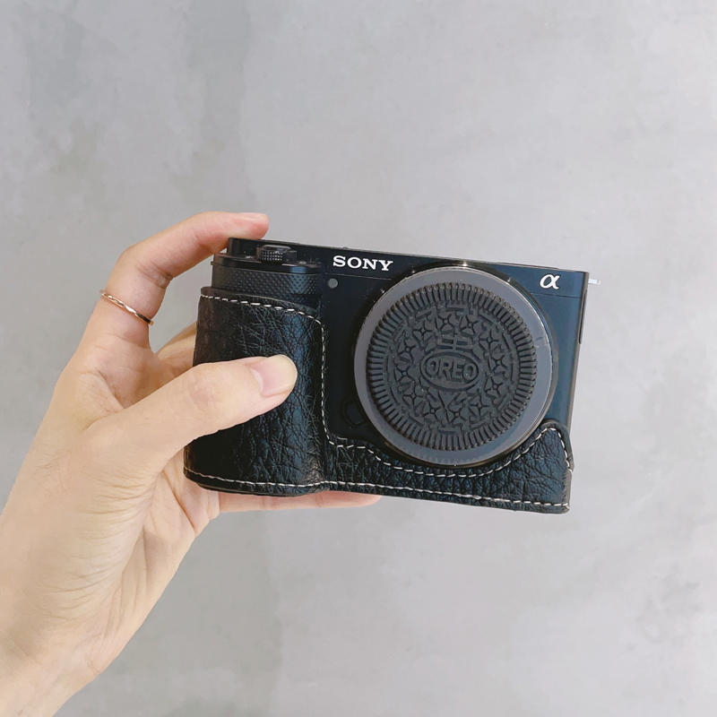 PU Leather Camera Bag Case Cover Base Wrist Belt For Sony ZV-E10L ZVE10 ZV-E10 - Picture 15 of 26