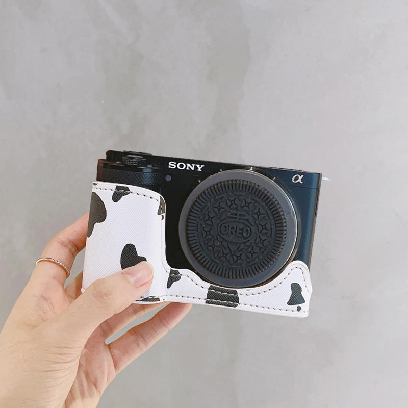 PU Leather Camera Bag Case Cover Base Wrist Belt For Sony ZV-E10L ZVE10 ZV-E10 - Picture 21 of 26