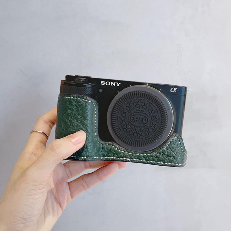PU Leather Camera Bag Case Cover Base Wrist Belt For Sony ZV-E10L ZVE10 ZV-E10 - Picture 24 of 26