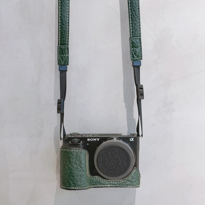PU Leather Camera Bag Case Cover Base Wrist Belt For Sony ZV-E10L ZVE10 ZV-E10 - Picture 26 of 26